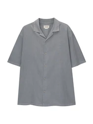 Pull&Bear Hemd Grau/Grau