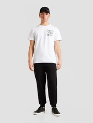 Calvin Klein Jeans T-Shirt Herren Kurzarm schwarz/wei