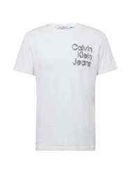 Calvin Klein Jeans T-Shirt Herren Kurzarm schwarz/wei