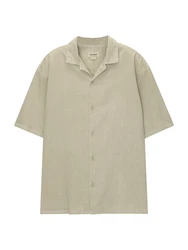 Pull&Bear Hemd Khaki/Beige