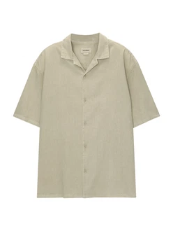 Pull&Bear Hemd Khaki/Beige Pull&Bear Hemd Khaki/Beige