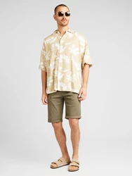 JACK & JONES Hemd FARO cappuccino/weiß