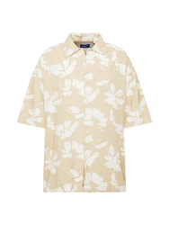 JACK & JONES Hemd FARO cappuccino/weiß
