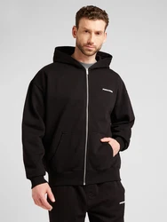 Pegador Sweatjacke Logo Oversized Zip Hoodie schwarz