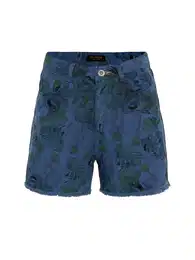 Kalhoty indigo / zelená / černá