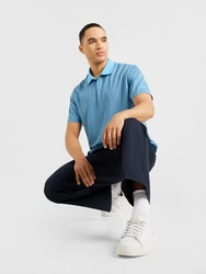 ADIDAS GOLF Sportshirt Funktionsshirt marineblau / aqua