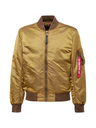 Jacke 'MA-1 VF' braun / rot / wei