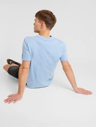 GAP T-Shirt hellblau/weiß