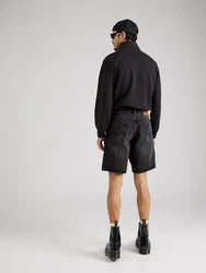 LEVI'S Shorts '468 Loose Shorts' rot/schwarz denim