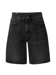 LEVI'S Short '468 Loose Shorts' rot / black denim