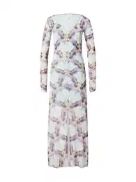 Šaty 'Althea' světlemodrá / světle zelená / světle fialová / růže