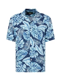 Hemd 'BELIZE' navy / hellblau / offwhite