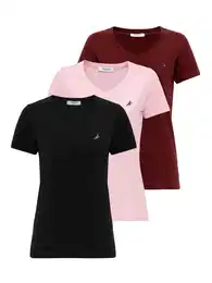 Tričko pink / bordó / černá