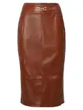 Hnědé Kožené Sukně image