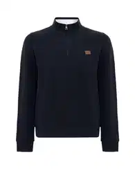 Svetr námořnická modř / hnědá