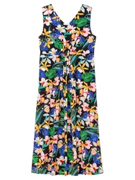 Letní šaty mix barev / černá