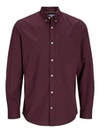 Jack & Jones Langarmhemd OXFORD SHIRT Dunkelrot/Bordeaux/Dunkelrot/Bordeaux/Dunkelrot/Bordeaux/Dunkelrot/Bordeaux/Dunkelrot/Bordeaux