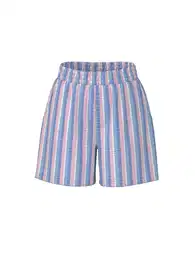 Kalhoty 'PCAitlyn' královská modrá / chladná modrá / eosin / bílá