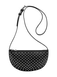 Taška přes rameno černá / stříbrná