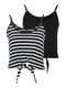 Only Petite Top 'MAY'  crna / bijela