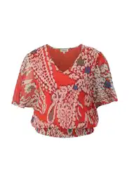 Bluza safirno plava / kaki / ciglasto crvena / pastelno roza