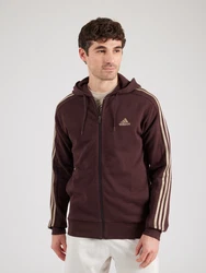 adidas Sportswear Hoodie Essentials 3-Streifen French Terry Kapuzenjacke beige / schoko