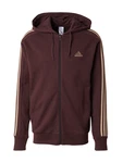 adidas Sportswear Hoodie Essentials 3-Streifen French Terry Kapuzenjacke beige / schoko
