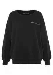 Sweater majica crna / bijela