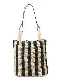 Shopper torba 'Bex' svijetlobež / crna