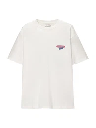 T-Shirt saphir / royalblau / blutrot / wei
