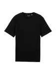 TOM TAILOR T-Shirt Poloshirt schwarz