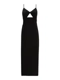 Černé Maxi Šaty s Výstřihem na Ramena image