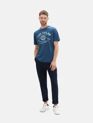 TOM TAILOR T-Shirt marine/hellblau/weiß
