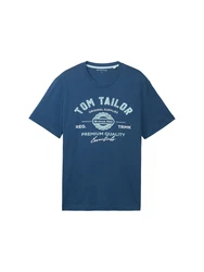 TOM TAILOR T-Shirt marine/hellblau/weiß