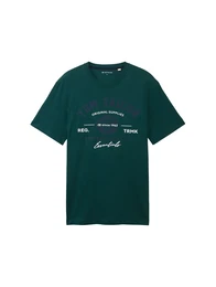 T-Shirt indigo / dunkelgrn / wei
