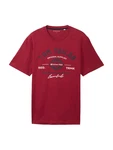 TOM TAILOR T-Shirt navy/dunkelrot/wei