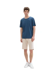 TOM TAILOR T-Shirt mit Logo Print navy / saphir