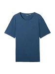 TOM TAILOR T-Shirt mit Logo Print navy / saphir