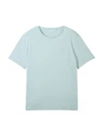 TOM TAILOR T-Shirt mit Logo Print hellblau/mint