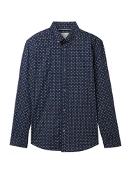 TOM TAILOR DENIM Hemd navy/wei