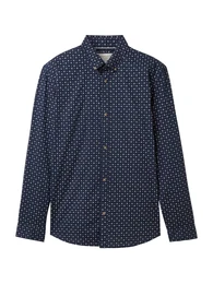 Hemd navy / wei