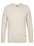 Petrol Industries Pullover Thorne ecru/grau Petrol Industries Pullover Thorne ecru/grau