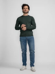 Petrol Industries Pullover Nenana Men Knitwear Round Neck Basic dunkelgrün
