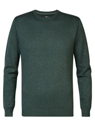 Petrol Industries Pullover Nenana Men Knitwear Round Neck Basic dunkelgrün