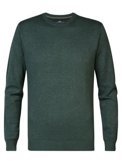 Petrol Industries Pullover Nenana Men Knitwear Round Neck Basic dunkelgrün