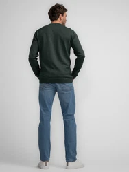 Petrol Industries Pullover 'Atka' Men Knitwear V-Ausschnitt Basic dunkelgrün