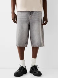 Bershka Shorts hellgrau
