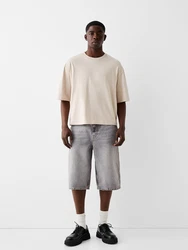 Bershka Shorts hellgrau