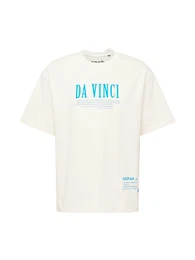 T-Shirt 'ONSVinci' azur / schwarz / wollwei