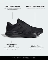 ADIDAS PERFORMANCE Laufschuh 'Galaxy 7' schwarz
